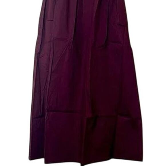 NWT WeWoreWhat Sleeveless Keyhole Pleated Banded Waist Midi Dress L Eggplant - Picture 4 of 15